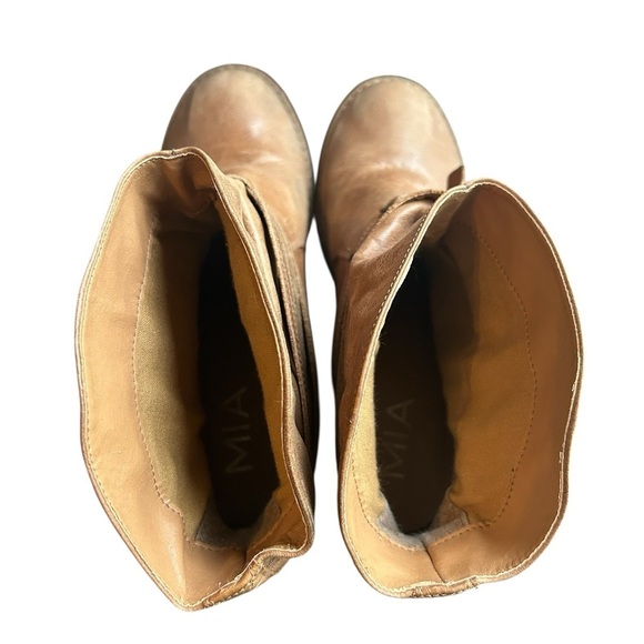 MIA Brown Leather Ankle Country Cowboy Boots, Size 8.5 - Picture 3 of 7